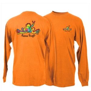 Long sleeve peace frogs shirt